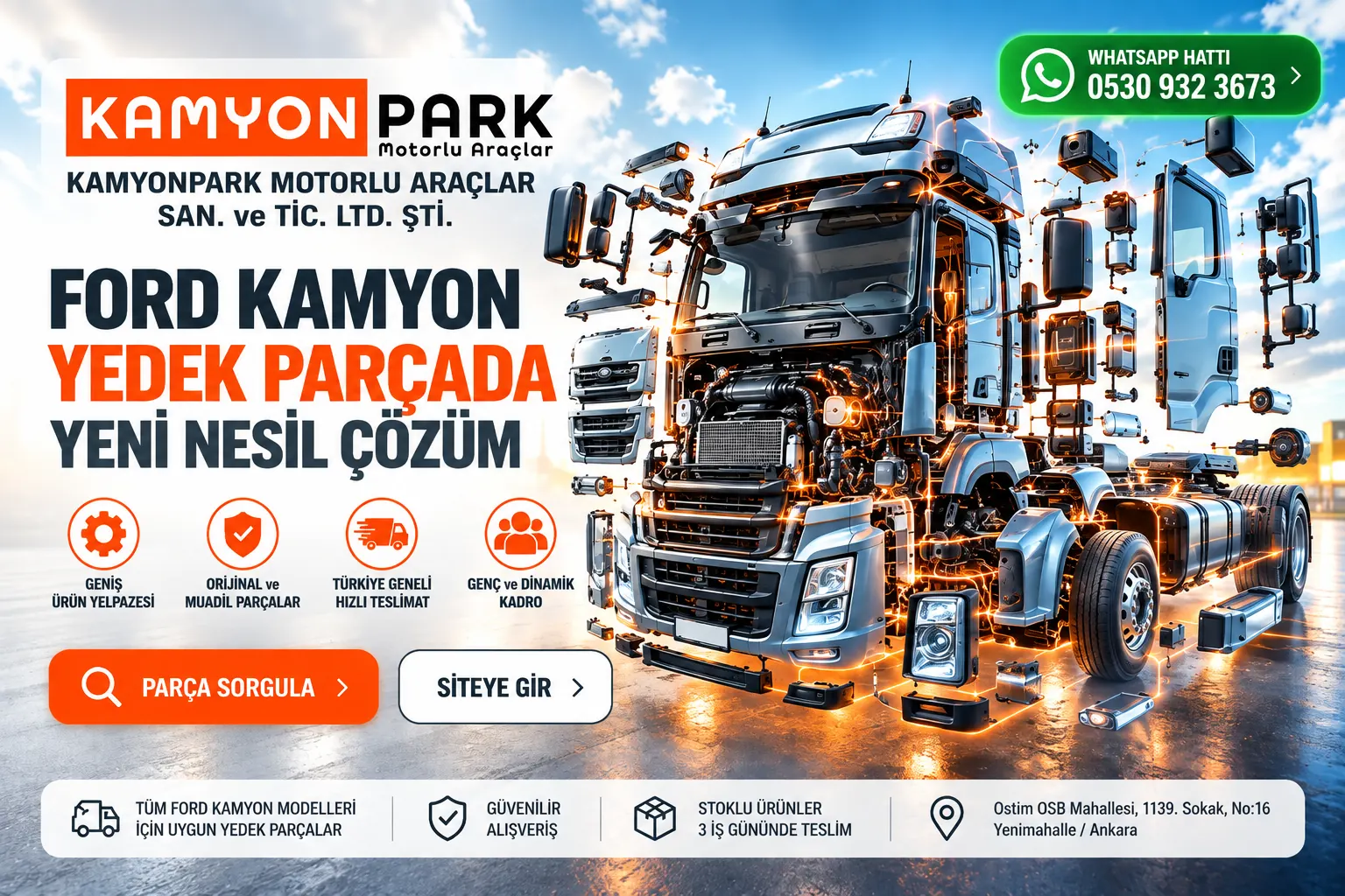 Kamyonpark - Ford kamyon yedek parçada yeni nesil çözüm